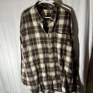 Brown plaid Cabela’s button up. 3xl